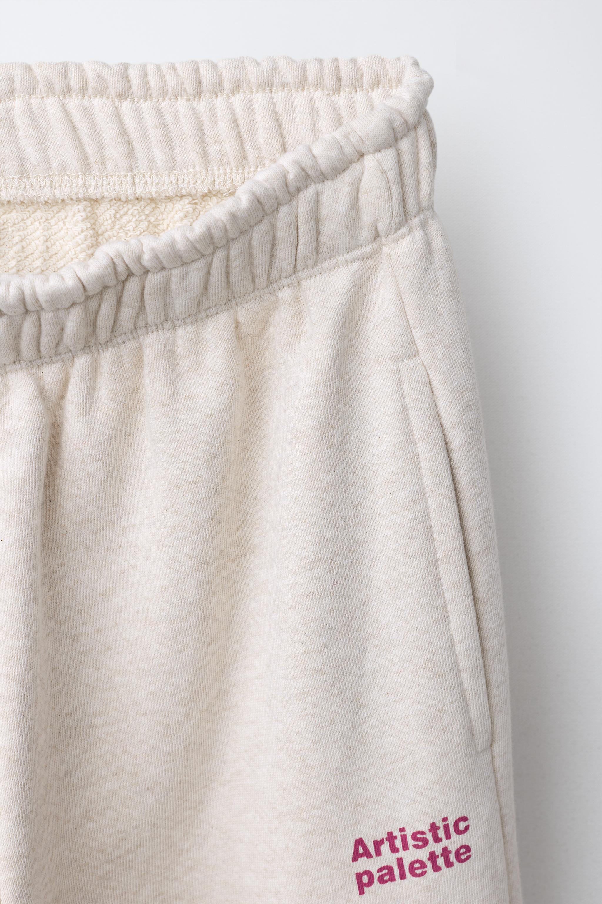ENSEMBLE SWEAT-SHIRT ET PANTALON EN MOLLETON À INSCRIPTION